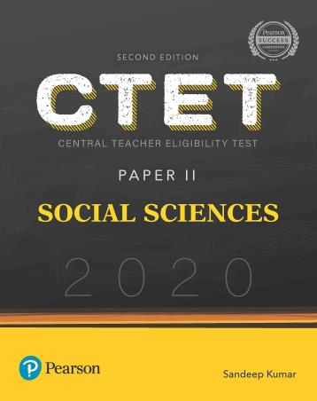 Book cover number 1 for CTET 2020 Paper 2 : Social Science (2020) written by Sandeep Kumar published by Pearson Education