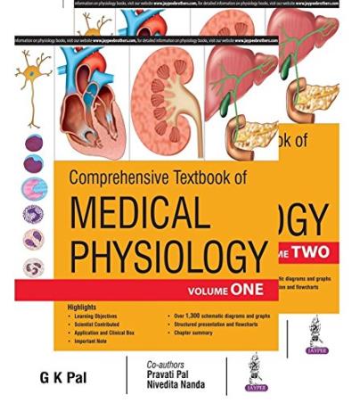 Book cover number 1 for Comprehensive Textbook Of Medical Physiology (Set Of 2 Books) written by G. K. Pal published by Jaypee Brothers Medical Publishers (P) Ltd.