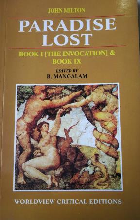 Book cover number 1 for Paradise Lost book-1 (The Invocation) & book 9 written by John Milton published by Worldview Publications