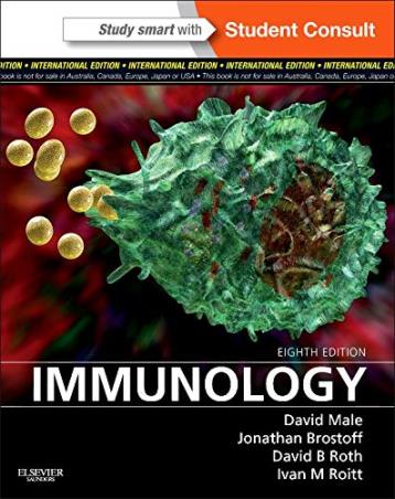 Book cover number 1 for Immunology written by David Male, Jonathan Brostoff, David B. Roth, Ivan M. Roitt published by Elsevier