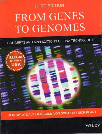 Book cover number 1 for From Genes To Genomes Concepts And Applications Of DNA Technology written by Jeremy W. Dale, Malcolm Von Schantz, Nick Plant published by Wiley India Pvt. Ltd.