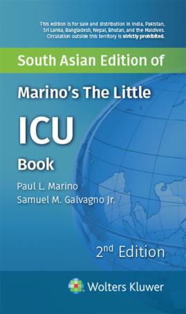 Book cover number 1 for Marino's The Little ICU Book (South Asian Edition) written by Paul L. Marino, Samuel M. Galvagno Jr published by Wolters Kluwer