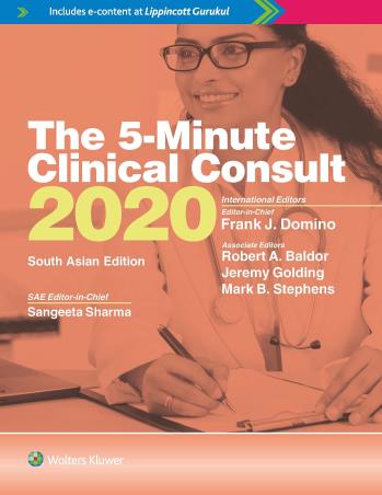 Book cover number 1 for The 5-Minute Clinical Consult 2020 (South Asian Edition) written by Sharma published by Wolters Kluwer
