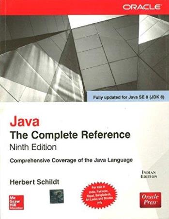 Book cover number 1 for Java The Complete Reference written by Herbert Schildt published by McGraw Hill Education Private Limited