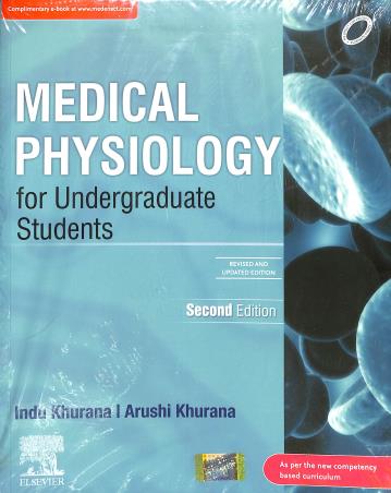 Book cover number 1 for Medical Physiology For Undergraduate Students written by Indu Khurana, Arushi Khurana published by Elsevier