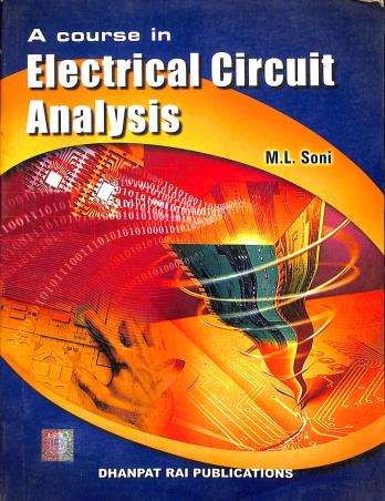 Book cover number 1 for A Course In Electrical Circuit Analysis written by M. L. Soni published by Dhanpat Rai Publications (P) Ltd.