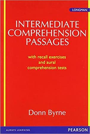 Book cover number 1 for Intermediate Comprehension Passages written by Donn Byrne published by Pearson Education