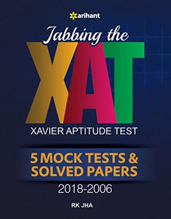 Book cover number 1 for Jabbing The XAT 5 Mock Tests & Solved Papers 2018-2006 written by R. K. Jha published by Arihant Publications (India) Limited