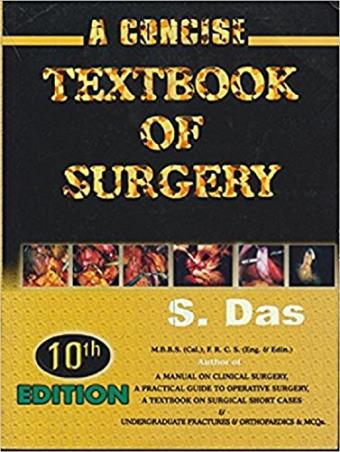 Book cover number 1 for A Concise Textbook Of Surgery written by S. Das published by S. Das Publication