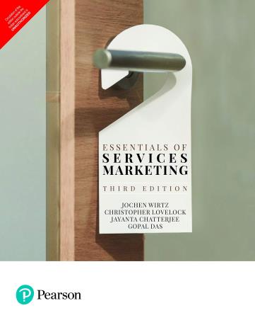 Book cover number 1 for Essentials Of Services Marketing written by Christopher Lovelock, Jochen Wirtz, Jayanta Chatterjee, Gopal Das published by Pearson Education