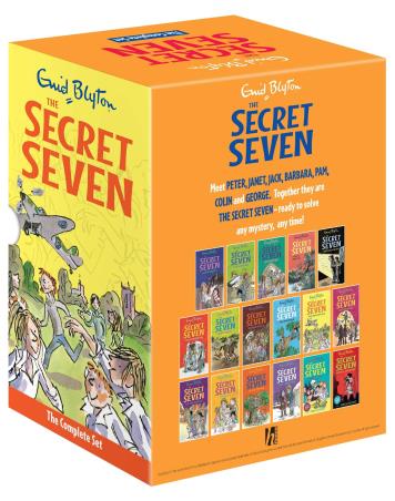 Book cover number 1 for The Secret Seven Complete Boxset Of 17 Titles written by Emid Blyton published by Hachette