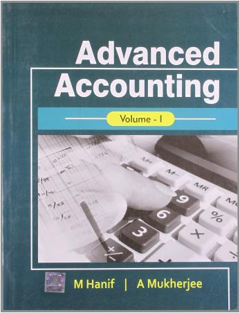 Book cover number 1 for Advanced Accounting Volume I written by Mohammed Hanif, Amitabha Mukherjee published by McGraw Hill Education Private Limited