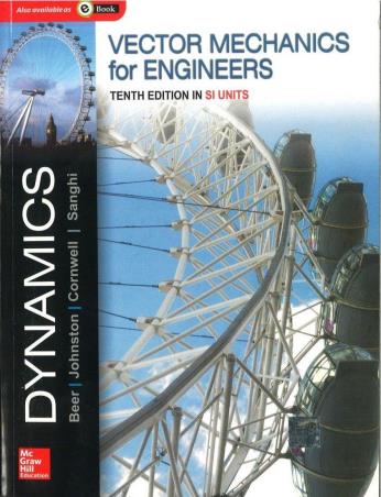 Book cover number 1 for Vector Mechanics For Engineers In SI Units written by Ferdinand P. Beer, E. Russell Johnston, Philip J. Cornwell, Sanjeev Sanghi published by McGraw Hill Education Private Limited