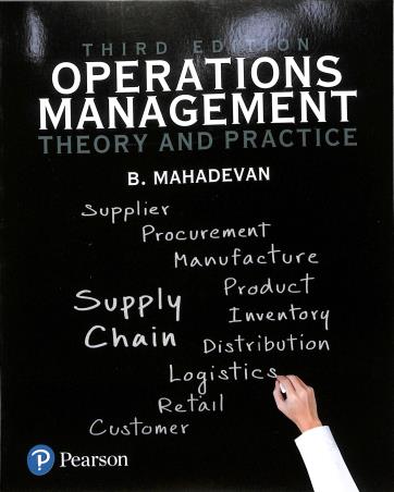 Book cover number 1 for Operations Management Theory And Practice written by B. Mahadevan published by Pearson Education