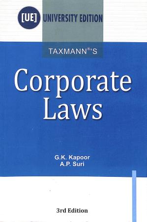Book cover number 1 for Taxmann's Corporate Laws written by G. K. Kapoor, A. P. Suri published by Taxmann Publications Pvt. Ltd.