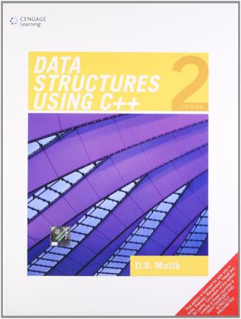 Book cover number 1 for Data Structures Using C++ written by D. S. Malik published by Cengage Learning India Private Limited