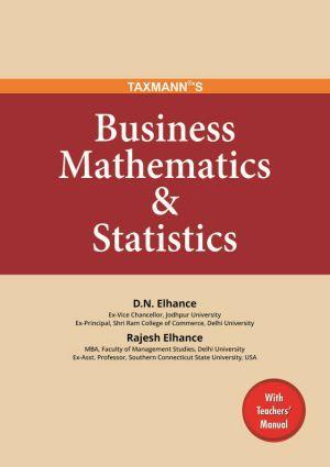 Book cover number 1 for Business Mathematics & Statistics written by D.N Elhance, Rajesh Elhance published by Taxmann Publications Pvt. Ltd.