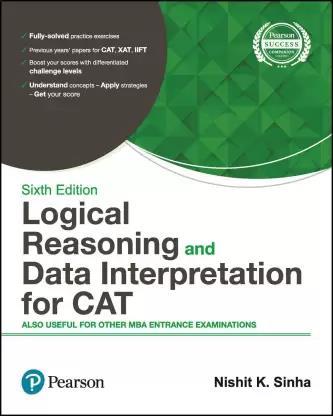 Book cover number 1 for Logical Reasoning and Data Interpretation for Cat written by Nishit K. Sinha published by Pearson Education