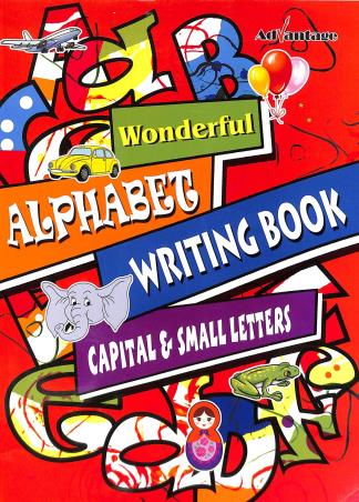 Book cover number 1 for Wonderful Alphabet Writing Book Capital And Small Letters written by Rita Beri published by Advantage Educational Books