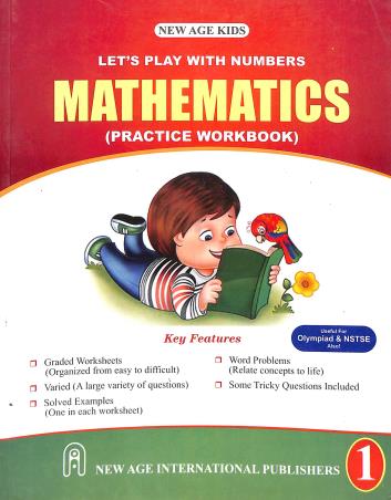 Book cover number 1 for New Age Kids Let's Play With Numbers Mathematics 1 (Practics Workbook) written by Rajesh Singh published by New Age International (P) Limited, Publishers