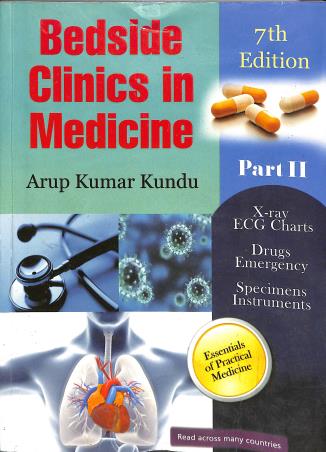 Book cover number 1 for Bedside Clinics In Medicine Part 2 written by Arup Kumar Kundu published by CBS Publishers & Distributors Pvt. Ltd.