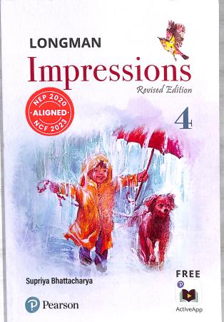 Book cover number 1 for Longman Impressions 4 (NEP 2020 / NCF 2023) written by Supriya Bhattacharya published by Pearson Education