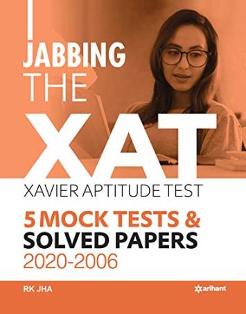 Book cover number 1 for Jabbing The XAT 5 Mock Tests & Solved Papers 2020-2006 written by R. K. Jha published by Arihant Publications (India) Limited