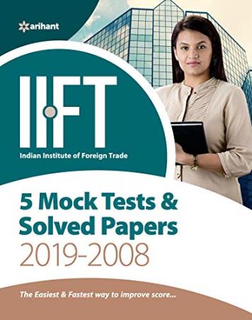 Book cover number 1 for IIFT 5 Mock Tests & Solved Papers 2019-2008 written by R. K. Jha published by Arihant Publications (India) Limited