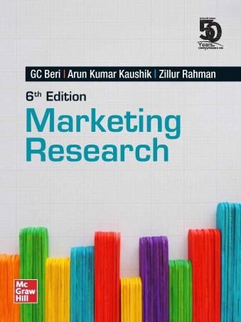 Book cover number 1 for Marketing Research written by G. C. Beri, Arun Kumar Kaushik, Zillur Rahman published by McGraw Hill Education Private Limited