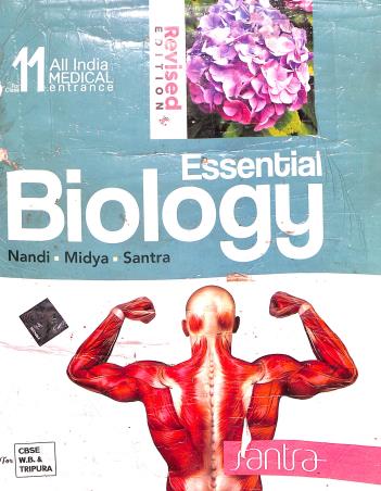 Book cover number 1 for Essential Biology For Class 11 written by Trilochan Midya, Dulal Chandra Santra, Ardhendu Sekhar Nandi published by Santra Publication Pvt. Ltd