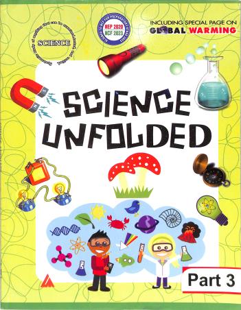 Book cover number 1 for Science Unfolded Part 3 (NEP 2020/NCF 2023) written by Rita Cornelius published by Landmark Books Pvt. Ltd.