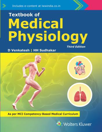 Book cover number 1 for Textbook Of Medical Physiology written by D. Venkatesh, H. H. Sudhakar published by Wolters Kluwer