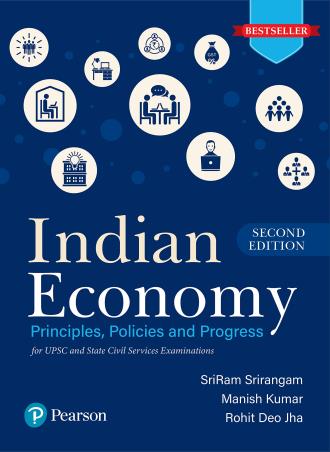 Book cover number 1 for Indian Economy (Principles, Policies And Progress) written by Sriram Srirangam published by Pearson Education