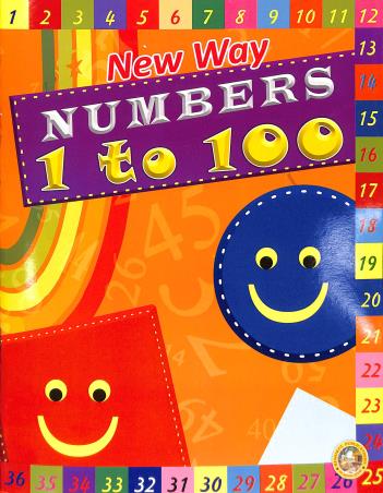 Book cover number 1 for New Way Numbers 1 To 100 written by NA published by Rishikul Publications