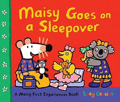 Book cover number 1 for Maisy Goes On A Sleepover written by Lucy Cousins published by Walker Books
