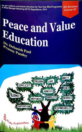 Book cover number 1 for Peace And Value Education Semester 4 Course 11 written by Pranay Pandey, Debasish Paul published by Rita Publication