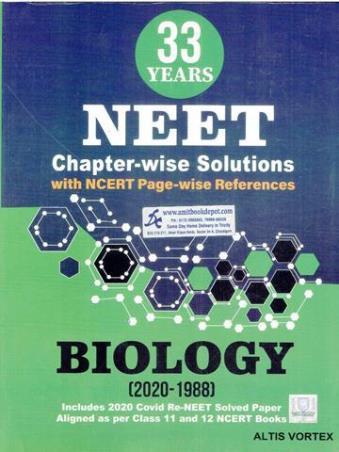 Book cover number 1 for 33 Years NEET Chapter-wise Solutions (2020-1988) Biology written by NA published by Altis Vortex Books & Publications