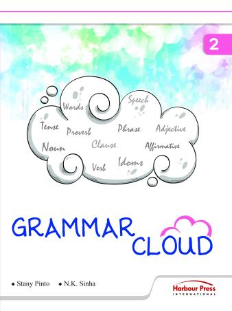 Book cover number 1 for Grammar Cloud 2 written by N. K. Sinha, Stany Pinto published by Harbour Press International