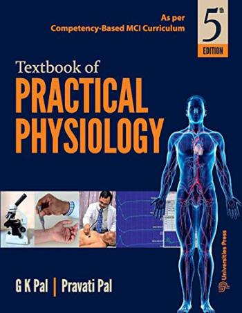 Book cover number 1 for Textbook Of Practical Physiology written by G. K. Pal, Pravati Pal published by Universities Press
