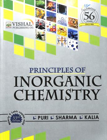 Book cover number 1 for Principles Of Inorganic Chemistry written by B. R. Puri, L. R. Sharma, K. C. Kalia published by Vishal Publishing Co.