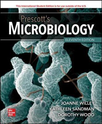 Book cover number 1 for Prescott's Microbiology written by Joanne Willey, Dorothy Wood, Kathleen Sandman published by McGraw Hill Education Private Limited