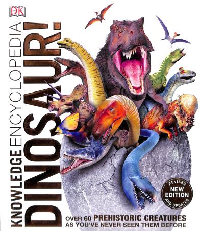 Book cover number 1 for Knowledge Encyclopedia Dinosaur! written by NA published by DK