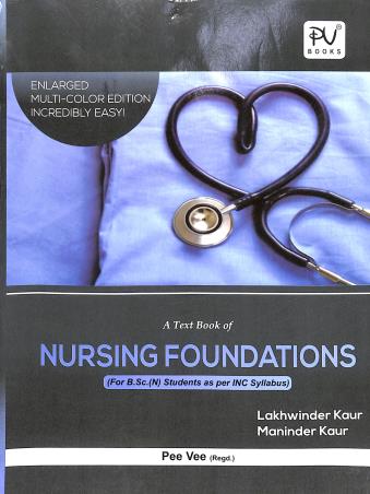 Book cover number 1 for A Text Book Of Nursing Foundations written by Lakhwinder Kaur, Maninder Kaur published by S. Vikas And Company (Medical Publishers)