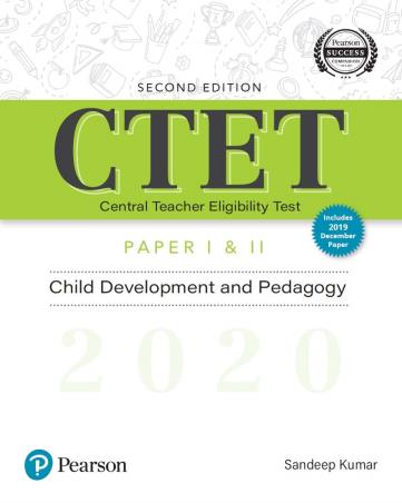 Book cover number 1 for CTET : Child Development And Pedagogy (Paper 1 And 2) written by Sandeep Kumar published by Pearson Education