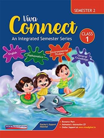 Book cover number 1 for Connect Class 1 Semester 2 written by Neha Sharma, Monicaa Abhijit, Brinder Aulakh published by Viva Education