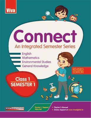 Book cover number 1 for Viva Connect Class 1 Semester 1 written by Neha Sharma, Monicaa Abhijit, Brinder Aulakh published by Viva Education