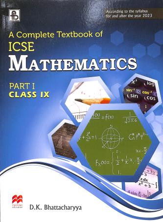 Book cover number 1 for A Complete Textbook Of Mathematics Part 1 Class 9 (ICSE) 2023 written by D. K. Bhattacharyya published by Frank Bros. & Co.