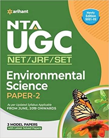 Book cover number 1 for NTA UGC NET/JRF/SET Environmental Science Paper 2 (2021-22) written by Vivek Sharma, Deepika Singla published by Arihant Publications (India) Limited