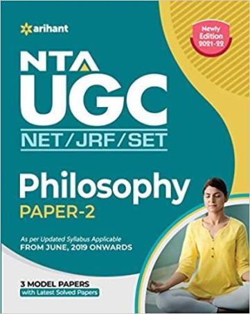 Book cover number 1 for NTA UGC NET/JRF/SET Philosophy Paper-2 (2021-22) written by Surendra Kapoor, Kanika Khandelwal published by Arihant Prakashan