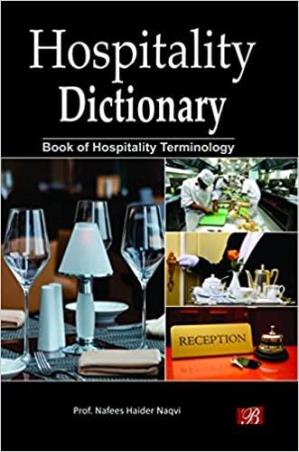 Book cover number 1 for Hospitality Dictionary written by Nafees Haider Naqvi published by Bharti Publications